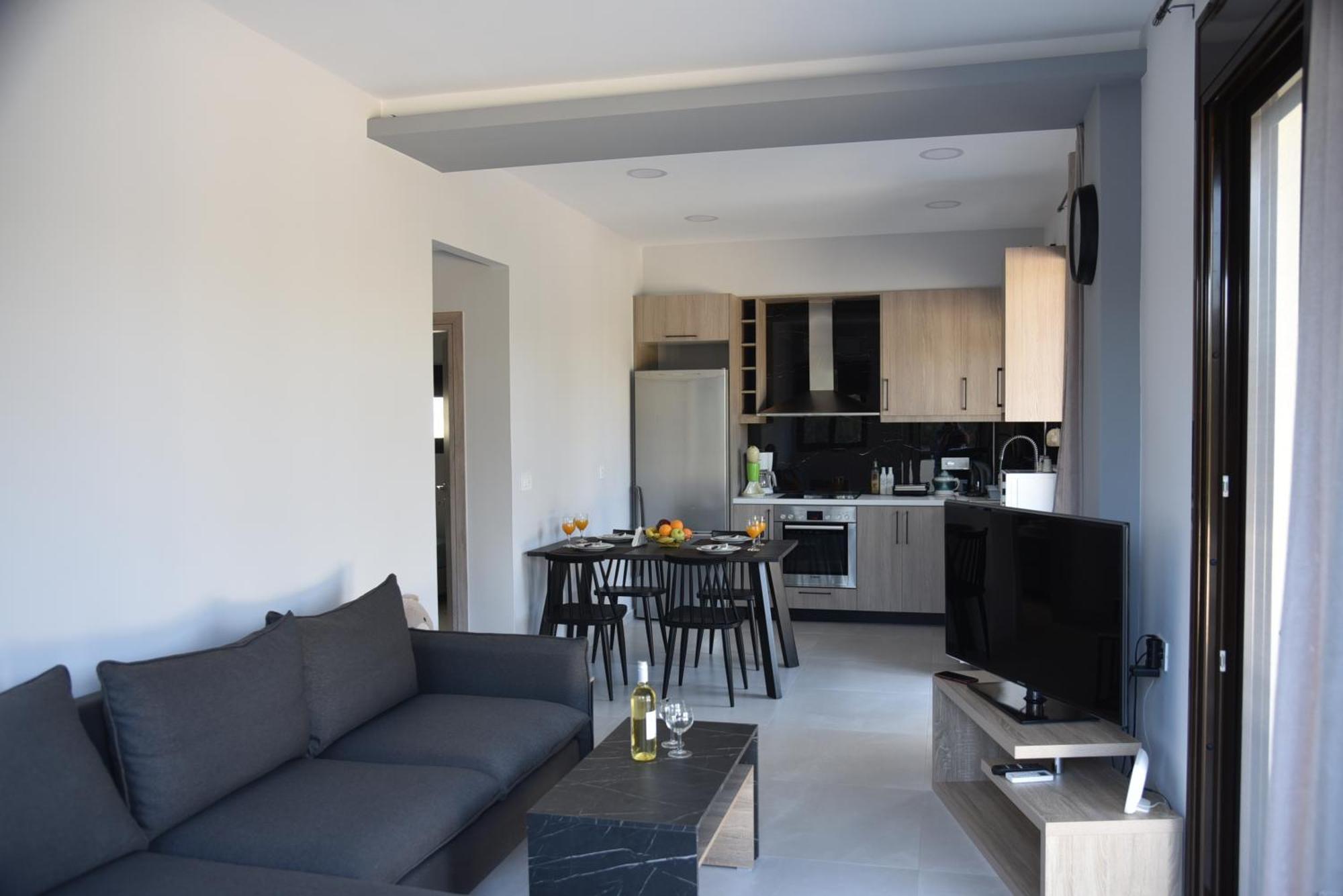 Pirgos Deluxe Apartment - Private Parking Кісамос Екстер'єр фото