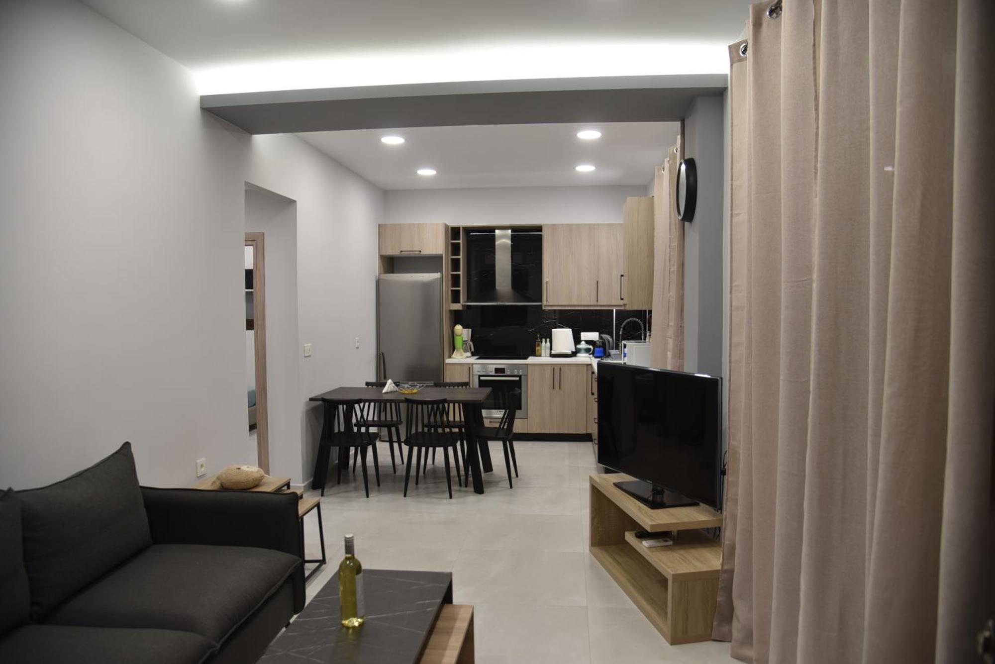 Pirgos Deluxe Apartment - Private Parking Кісамос Екстер'єр фото